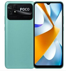 Poco C40 4/64GB MZB0B3TEU Coral Green цена и информация | Мобильные телефоны | hansapost.ee