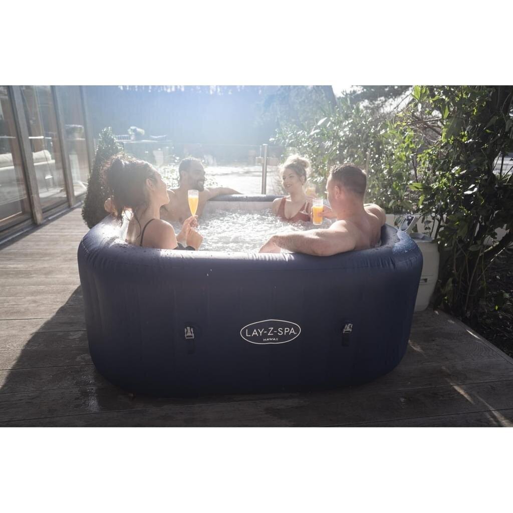 Mullivann filtriga Bestway Lay-Z-Spa® Hawaii AirJet™ 180 x 180 x 71 cm цена и информация | Basseinid | hansapost.ee