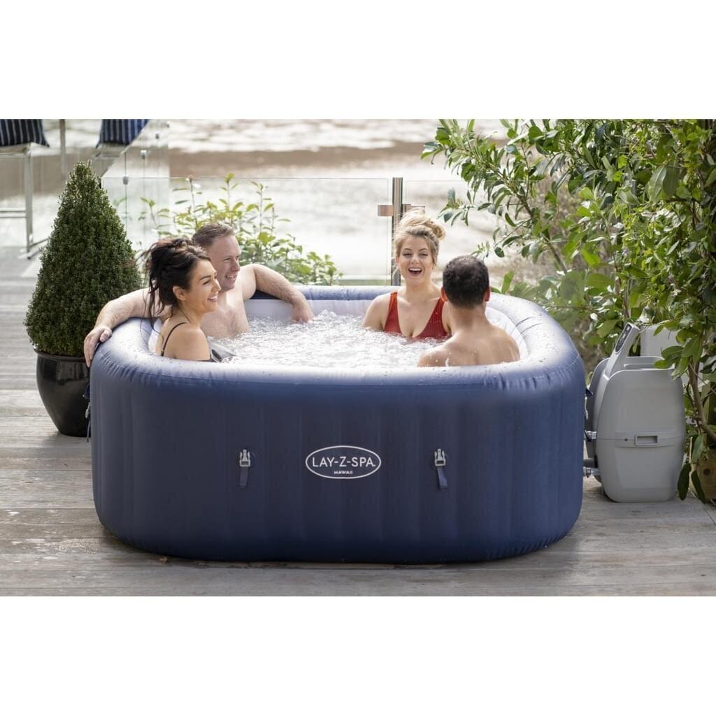 Mullivann filtriga Bestway Lay-Z-Spa® Hawaii AirJet™ 180 x 180 x 71 cm цена и информация | Basseinid | hansapost.ee