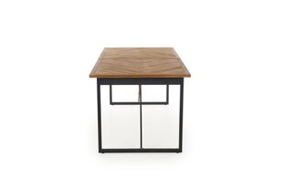 Раскладной стол Halmar Alvaro, коричневый/черный цвет цена и информация | Кухонные и обеденные столы | hansapost.ee