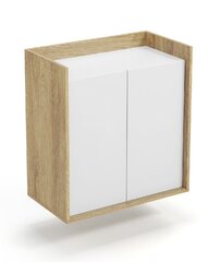 Шкаф Halmar Mobius 2D 83, коричневый/белый цвет цена и информация | Шкафчики в гостиную | hansapost.ee