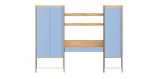 Шкаф Halmar Mobius 1D 179, коричневый/синий цвет цена и информация | Шкафчики в гостиную | hansapost.ee