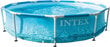 Raamiga bassein Intex Metal Frame Beachside 305x76 cm, filtriga hind ja info | Basseinid | hansapost.ee