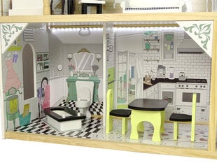 Игровой деревянный домик для кукол Wioletta 10531 LED цена и информация | Игрушки для девочек | hansapost.ee