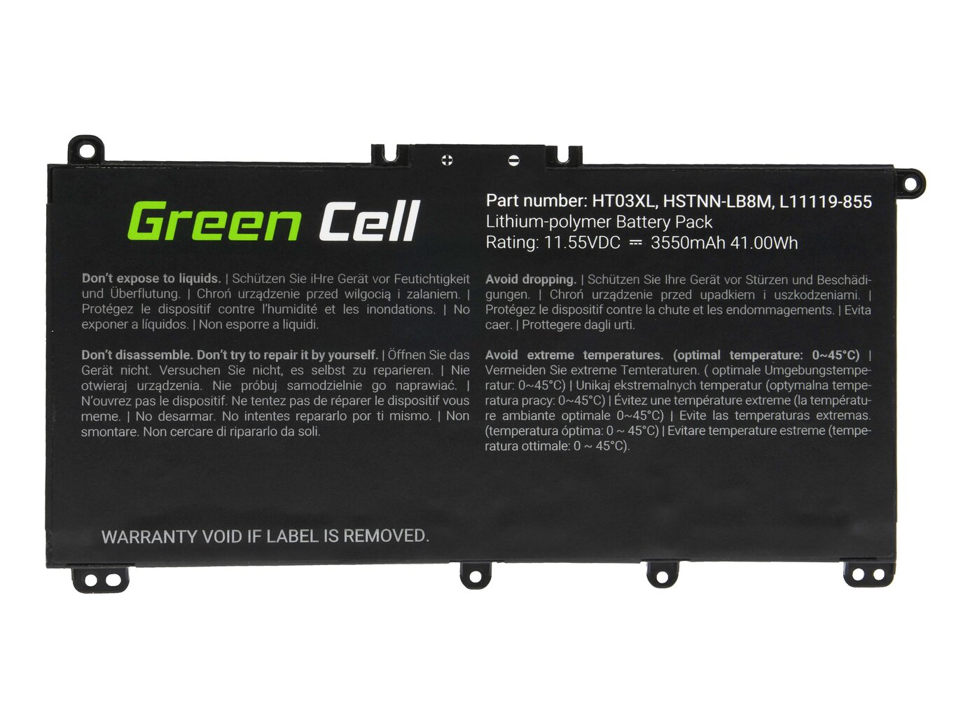 Green Cell HP163 hind ja info | Sülearvuti akud | hansapost.ee