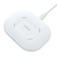 Choetech T550-F 15W wireless fast charger 15W, white + Q5003 Euro gauge white + AC cable 1m white hind ja info | Laadijad mobiiltelefonidele | hansapost.ee