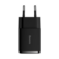 Сетевая зарядка Baseus Compact Charger 2U 10.5W 2xUSB черная CCXJ010201 цена и информация | Зарядные устройства для телефонов | hansapost.ee
