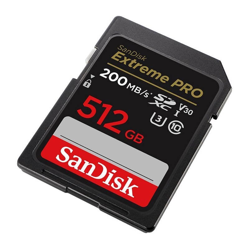 SANDISK EXTREME PRO SDXC 512GB 200/140 MB/s UHS-I U3 memory card (SDSDXXD-512G-GN4IN) hind ja info | Mälukaardid mobiiltelefonidele | hansapost.ee