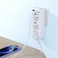 XO wall charger with socket splitter WL08 2,4 A 2x USB white 16A 4000W MAX цена и информация | Pikendusjuhtmed | hansapost.ee
