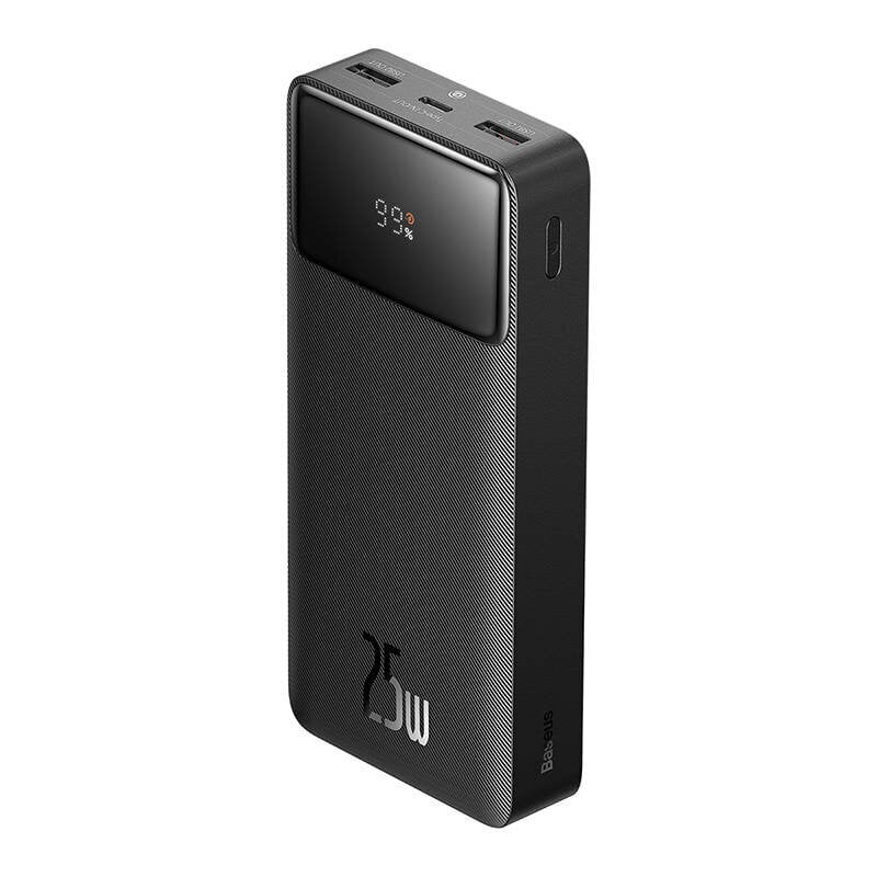 Väline aku Power Bank Baseus Bipow Type-C PD+2xUSB 25W 20000mAh 20000mAh LCD-ga must PPBD020301 цена и информация | Akupangad | hansapost.ee