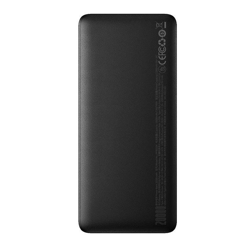 Väline aku Power Bank Baseus Bipow Type-C PD+2xUSB 25W 20000mAh 20000mAh LCD-ga must PPBD020301 цена и информация | Akupangad | hansapost.ee