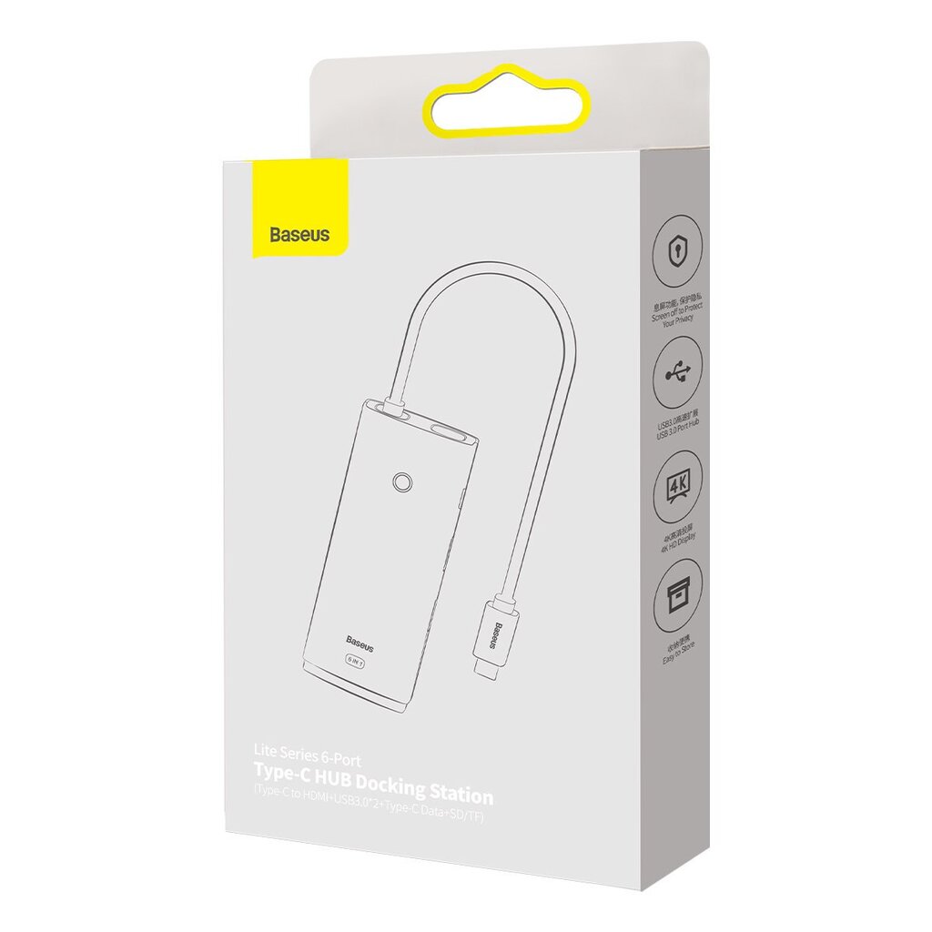 Adapter Baseus цена и информация | USB adapterid ja jagajad | hansapost.ee