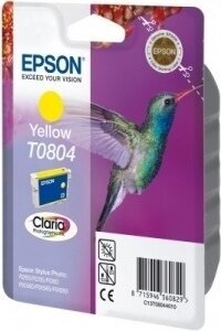 Epson T0804 (C13T08044011), kollane kassett tindiprinteritele цена и информация | Tindiprinteri kassetid | hansapost.ee