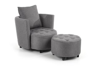 Кресло Halmar Hampton с подставкой для ног, серый цвет цена и информация | Кресла | hansapost.ee