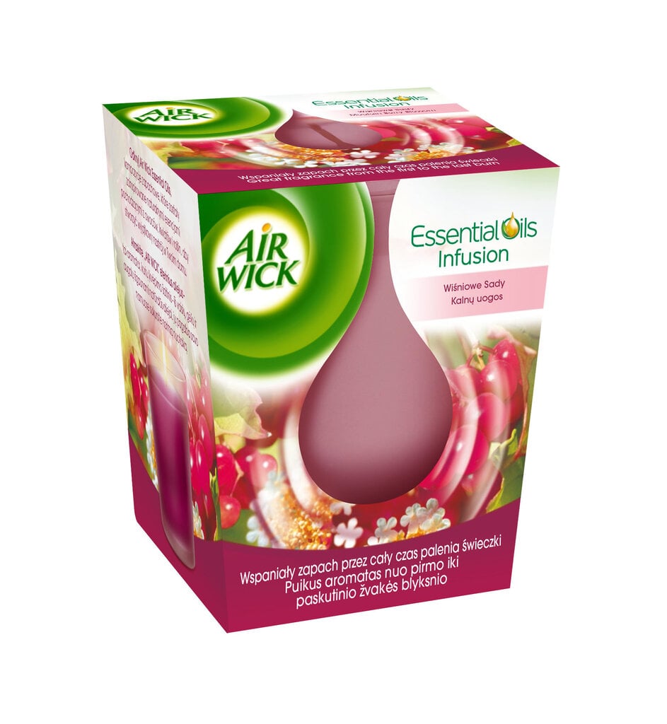 Lõhnaküünal AirWick Mountain Berry Blossom, 105 g цена и информация | Küünlad, küünlajalad | hansapost.ee