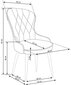 2 tooli komplekt Halmar K366, tumeroheline hind ja info | Köögitoolid, söögitoolid | hansapost.ee