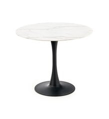 Обеденный стол Halmar Ambrosio, белый/черный цвет цена и информация | Кухонные и обеденные столы | hansapost.ee
