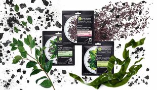 Niisutav ja puhastav näomask Garnier Skin Naturals Pure Charcoal Black Tissue Mask 28 g hind ja info | Näomaskid ja silmamaskid | hansapost.ee