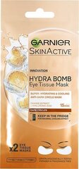 Тканевая маска для глаз Garnier Hydra Bombс экстрактом апельсинового сока и гиалуроновой кислотой  цена и информация | Маски для лица, патчи для глаз | hansapost.ee