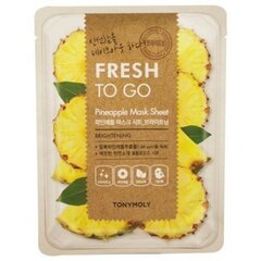 Helendav näomask ananassiekstraktiga Tony Moly Fresh To Go, 1 tk hind ja info | Näomaskid ja silmamaskid | hansapost.ee