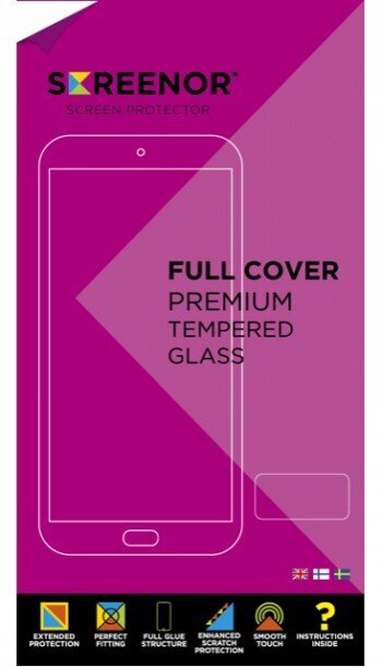 SCREENOR TEMPERED GALAXY S21 FE NEW FULL COVER BLACK цена и информация | Ekraani kaitseklaasid ja kaitsekiled | hansapost.ee