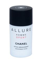 Meeste pulkdeodorant Chanel Allure Sport, 75 ml hind ja info | Dušigeelid ja deodorandid meestele | hansapost.ee