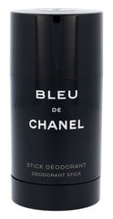 Meeste pulkdeodorant Chanel Bleu de Chanel Deostick, 75 g hind ja info | Chanel Parfüümid | hansapost.ee