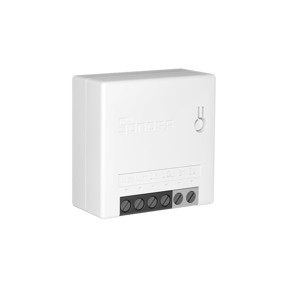 Nutikas lüliti Sonoff Mini, 2200W, 230VAC, rakenduses juhitav, Wi-Fi, hääljuhtimine, DIY režiim цена и информация | Valvesüsteemid, kontrollerid | hansapost.ee