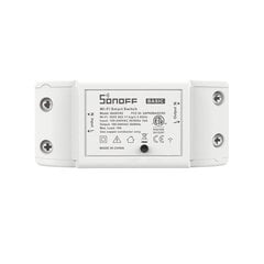 Nutikas lüliti Sonoff Basic R2, 2200W, 230VAC, rakendusest juhitav, Wi-Fi, hääljuhtimine hind ja info | Sonoff Kodu turvalisus | hansapost.ee