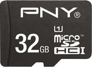 PNY SDU32GPER50-EF, micro SDHC 32GB (+ SD adapter) hind ja info | Mälukaardid mobiiltelefonidele | hansapost.ee