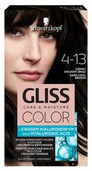 Juuksevärv Schwarzkopf Gliss Color 4-13 Dark Cool Brown hind ja info | Juuksevärvid | hansapost.ee