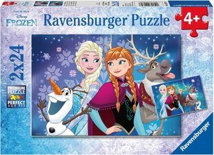 Ravensburger puzzle 2x24 tk, Lumekuninganna цена и информация | Пазлы | hansapost.ee