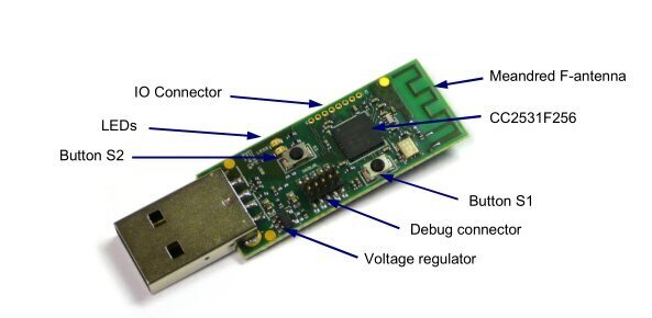 Zigbee CC2531 USB-konnektor цена и информация | Valvesüsteemid, kontrollerid | hansapost.ee