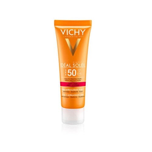 Päikesekaitsekreem Vichy Sunscreen Sunscreen SPF 50+ Idéal Soleil Anti-Age, 50 ml hind ja info | Päikesekaitse ja päevitusjärgsed kreemid | hansapost.ee