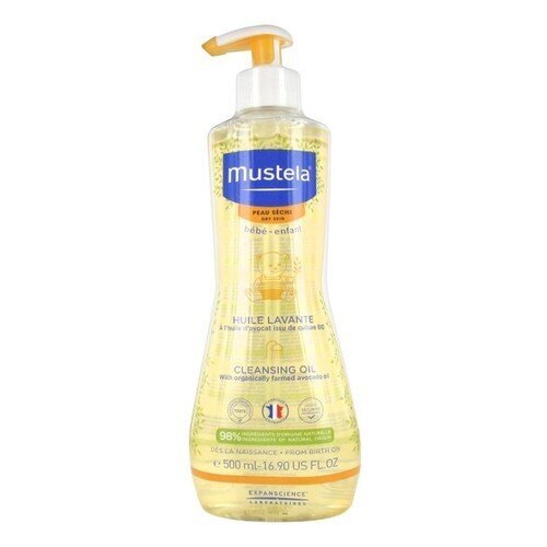 Laste vanniõli Mustela Bébé Cleansing Oil, 500 ml hind ja info | Dušigeelid, õlid | hansapost.ee