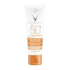 Ежедневный солнцезащитный крем Vichy Capital Soleil 3 в 1 SPF 50+ с матирующим эффектом, 50 мл цена и информация | Vichy Для ухода за лицом | hansapost.ee