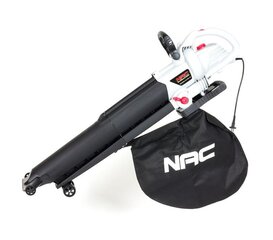 NAC VBE300A-AS-WS-CH Electric leaf blower 3000 W 270 km/h Black, White цена и информация | Пылесосы для сбора листьев, измельчители веток, очистители тротуарной плитки | hansapost.ee