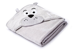Мягкое банное полотенце Sensillo Water Friends Bear, 100x100, серый цена и информация | Maudynių prekės | hansapost.ee
