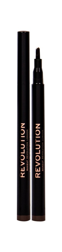 Kulmupliiats Makeup Revolution London Micro 1 ml, Medium Brown цена и информация | Kulmupliiatsid, -puudrid ja -värvid | hansapost.ee