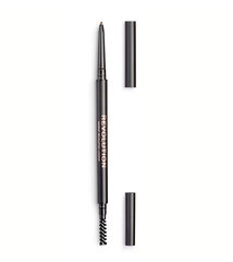 Kulmupliiats harjaga Makeup Revolution London Precise 0,05 g, Light Brown price and information | Eyebrow pencils, powders and colors | hansapost.ee