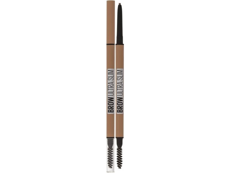 Automaatne kulmupliiats harjaga Maybelline New York Brow Ultra Slim Deep Brown, 9 g цена и информация | Kulmupliiatsid, -puudrid ja -värvid | hansapost.ee