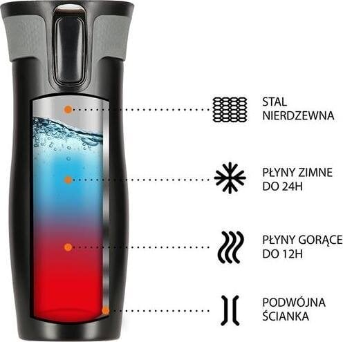 Nils Camp termostass NCC03, must цена и информация | Termosed ja termokruusid | hansapost.ee