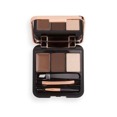 Kulmupalett Makeup Revolution Brow Sculpt 2.2 g, Tumepruun hind ja info | Kulmupliiatsid, -puudrid ja -värvid | hansapost.ee