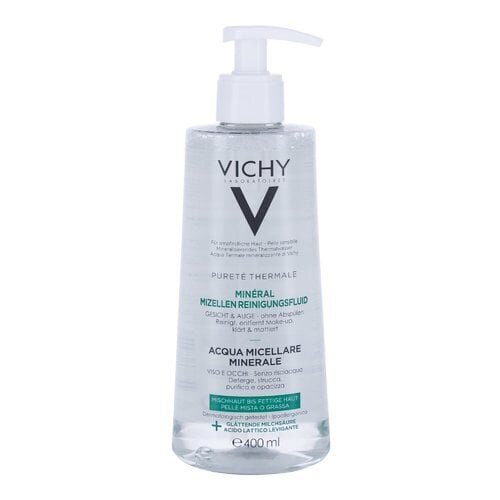 Mitsellaarvesi Vichy Purete Thermale Mineral Water For Oily Skin - Mineral micellar water for oily skin, 400 ml цена и информация | Näopuhastusvahendid | hansapost.ee
