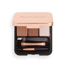 Kulmupalett Makeup Revolution Brow Sculpt, 2.2 g, Brown hind ja info | Kulmupliiatsid, -puudrid ja -värvid | hansapost.ee