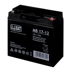 MPL megaBAT MB 17-12 UPS battery Lead-acid accumulator VRLA AGM Maintenance-free 12 V 17 Ah Black price and information | Car batteries | hansapost.ee