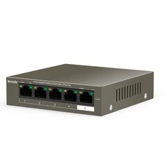 Маршрутизатор Tenda TEF1105P network switch Managed Fast Ethernet (10/100) Brown Power over Ethernet (PoE) цена и информация | Маршрутизаторы (роутеры) | hansapost.ee