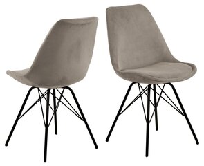Комплект из 2 обеденных стульев Eris, бежевого цвета цена и информация | Стулья для кухни и столовой | hansapost.ee