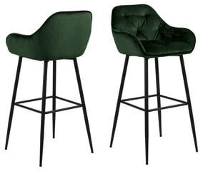 Комплект из 2-х барных стульев Brooke, зеленый цвет цена и информация | Стулья для кухни и столовой | hansapost.ee