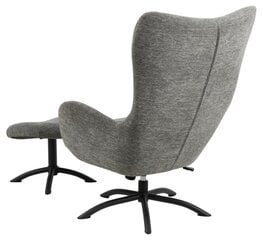 Кресло с пуфом Talgarth, серый цвет цена и информация | Кресла | hansapost.ee
